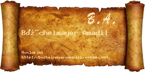 Büchelmayer Amadil névjegykártya